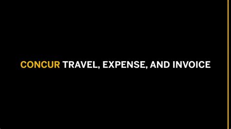 World Travel and Concur .